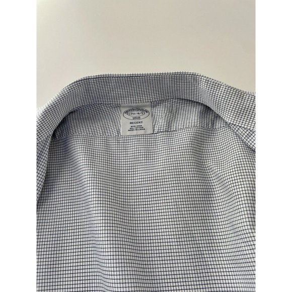 Brooks Brothers 1818 Long Sleeve Button Down Shirt Size 17 1/2-4/5 Non Iron - Picture 3 of 8